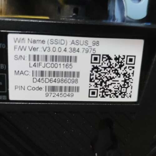 ASUS 802.11ax Dual-Band AiMesh Gigabit Router RT-AX3000