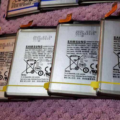 三星 Samsung 全新原裝電池 清貨處理 S8 S8+ S10 5G S20 S21 Ultra FE Note 8 9 10...