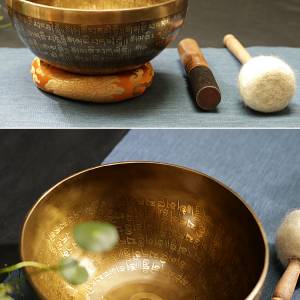 🆕💆‍♀️尼泊爾手工頌缽碗安神靜減壓共嗚聲音砵頌缽碗Tibetan Singing Bowl Soun...