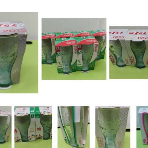 全新可口可樂玻璃杯不同年份New coca cola glass party cup