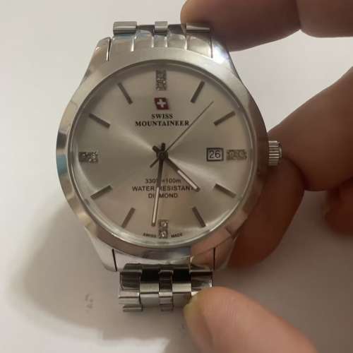 Im LfEswiss mountaineer 雙扣式隱藏設計 錶不鏽玻璃面沒有花靚 表面總闊度了42mm ...