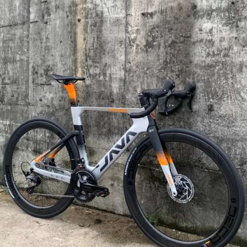 2025 JAVA SUPREMA 24速 油剎桶軸碳刀碳纖維公路車 送水架前後哇燈