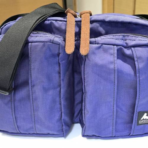 “ 罕有舊logo”Gregory Twin Pocket Shoulder Bag Small Size 斜揹袋 單肩包 香港...