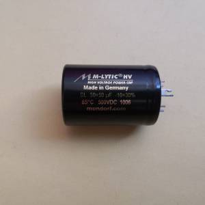 全新德國M-LYTIC HV 50+50UF 500V 音响電容一支