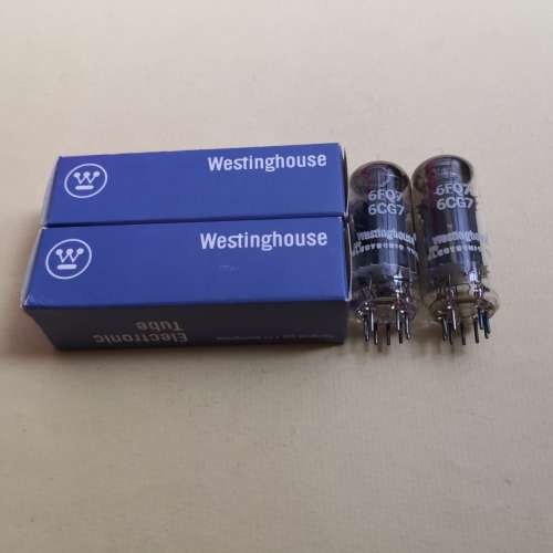 全新美國Westinghouse 6FQ7/ 6CG7真空管一對