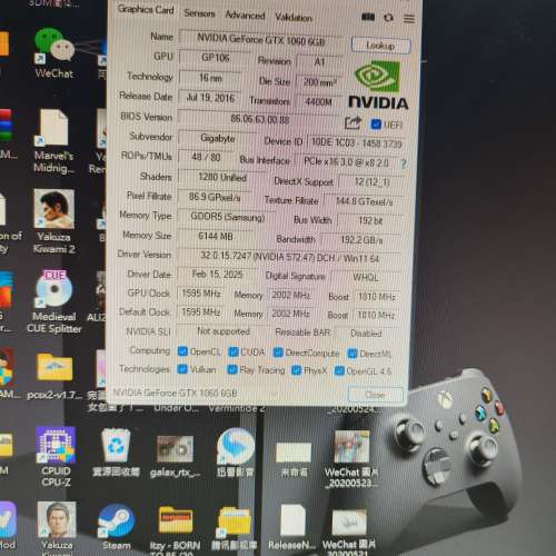 GIGABYTE GTX 1060 G1 Gaming 6G