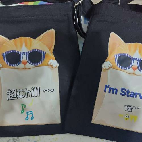 創意貓 多款 多用途布袋 單肩斜孭 Bag