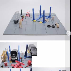 toy toy 1/64 比例模型車用人偶& 場景|