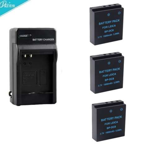 Lithium-Ion Battery Pack With AC Charger For LEICA BP-DC8 / BP-DC8E 代用鋰電池...