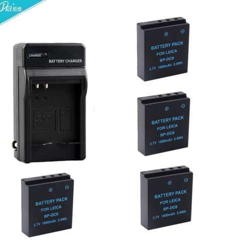 Lithium-Ion Battery Pack With AC Charger For LEICA BP-DC8 / BP-DC8E 代用鋰電池...