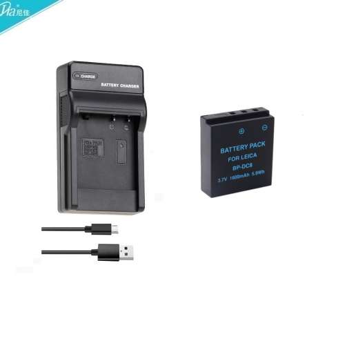 Lithium-Ion Battery Pack With USB Charger For LEICA BP-DC8 / BP-DC8E 代用鋰電...