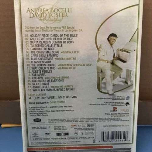 ANDREA BOCELLI DAVID FOSTER my Christmas ( DVD )