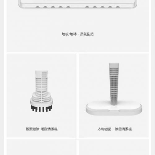 Deerma 德爾瑪 多功能蒸汽清潔機 地拖 (連地拖架)