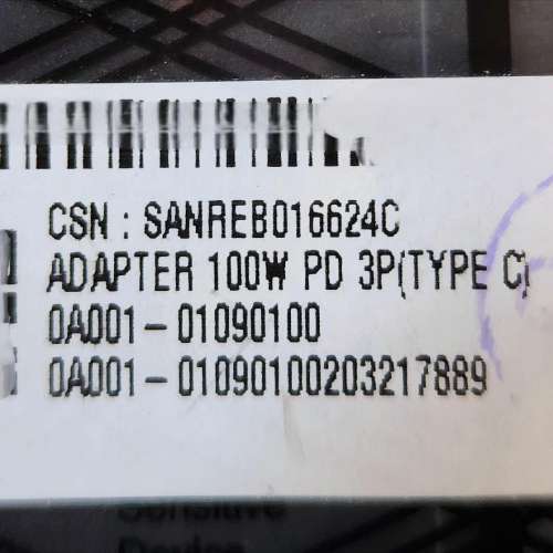 ASUS ADAPTER 100W PD 3P(TYPE-C)充電器，火牛