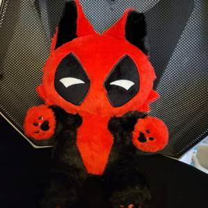 30cm 死侍貓毛公仔