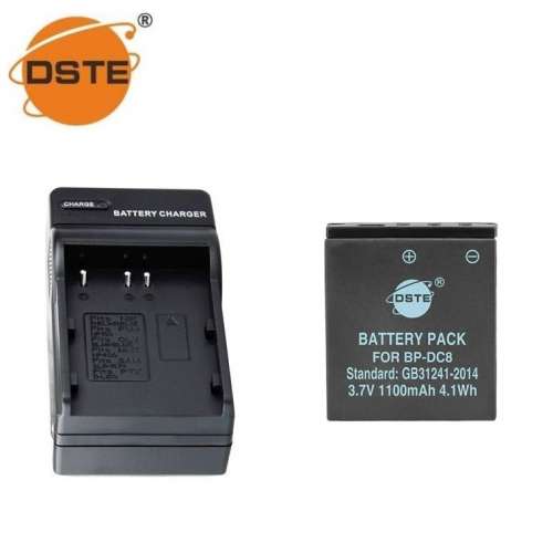 DSTE Lithium-Ion Battery Pack With AC Charger  For LEICA BP-DC8 / BP-DC8E 代用...