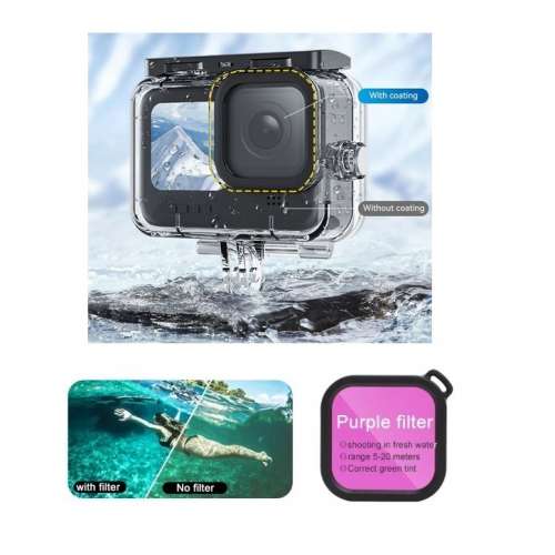 TELESIN Professional 45M Waterproof Housing Case  For GoPro Hero 13