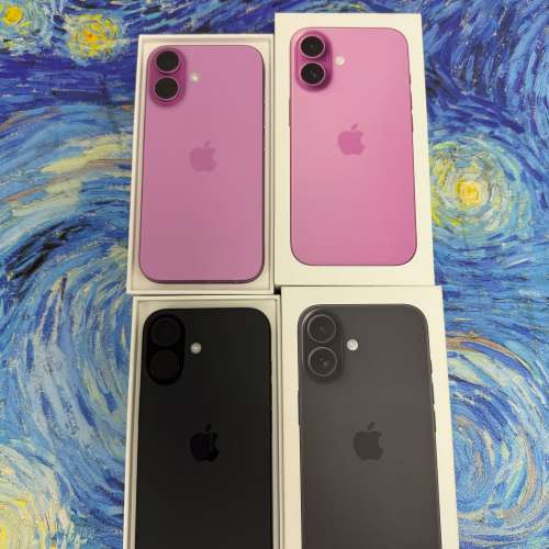 （Apple iPhone 16系列🔥）/香港行貨/Apple iPhone 16/128GB/粉紅色💗黑色🖤/完美機...