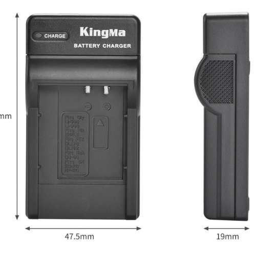 KINGMA USB Charger For Panasonic CGA-S005E, Panasonic CGA-S007E