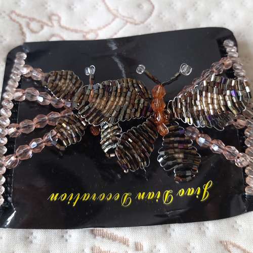 全新蝴蝶盤髮器 紮頭髮飾 花苞頭 綁頭髮簪 蓬松扎頭髮飾 盤頭髮 髮髻 包包頭 後腦勺...