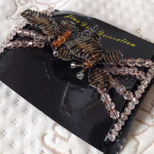 全新蝴蝶盤髮器 紮頭髮飾 花苞頭 綁頭髮簪 蓬松扎頭髮飾 盤頭髮 髮髻 包包頭 後腦勺...