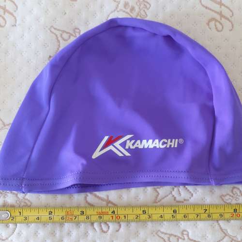 全新紫色Kamachi泳帽 游水泳帽 有彈性尼龍泳帽 Swimming Cap