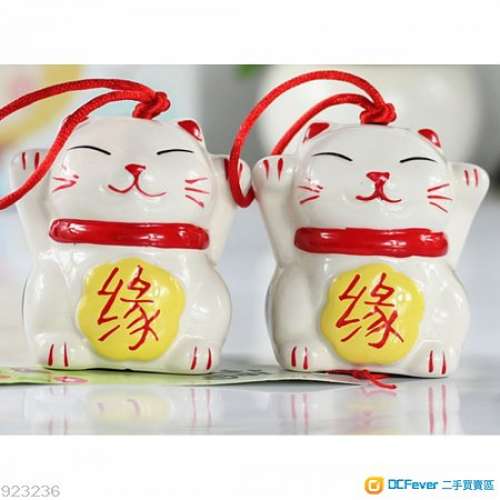 全新日式風格zakka彩繪招財貓陶瓷風鈴 創意陶瓷風鈴 風鈴掛飾 車飾掛件 風鈴 大開運...