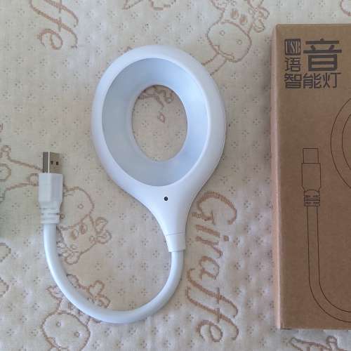 全新智慧語音小夜燈 usb插電 睡眠燈 裝飾燈 家用閱讀led燈 人工聲控調光led燈 智慧...