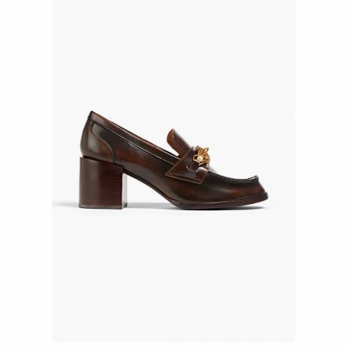急放！全新TORY BURCH Jessa embellished burnished leather pumps US 9 HKD350