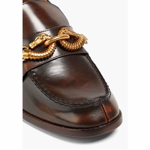 急放！全新TORY BURCH Jessa embellished burnished leather pumps US 9 HKD350