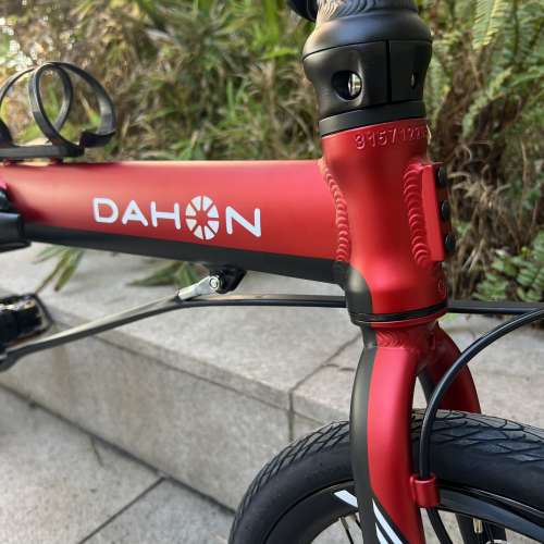 頭柱內摺版馬甲線款 DAHON K3 PLUS 9速 16吋 碟剎 鋁合金 折叠車 送水架前後蛙燈叮叮