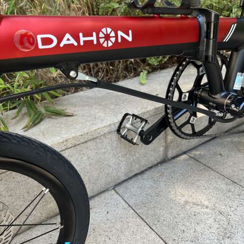 頭柱內摺版馬甲線款 DAHON K3 PLUS 9速 16吋 碟剎 鋁合金 折叠車 送水架前後蛙燈叮叮