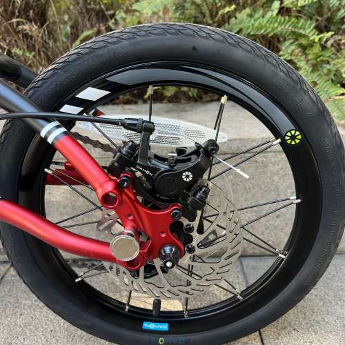 頭柱內摺版馬甲線款 DAHON K3 PLUS 9速 16吋 碟剎 鋁合金 折叠車 送水架前後蛙燈叮叮