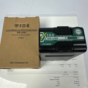 IDX Sony電 SB-U98 PS Sony BP-U Battery  Z200 FX6 電池 14.4V  98W