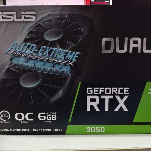 ASUS Dual GeForce RTX 3050 OC Edition 6GB GDDR6 (2025/2購入)