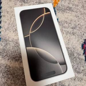 【全新未開】 Apple iPhone 16 Pro 原色鈦金屬 256GB