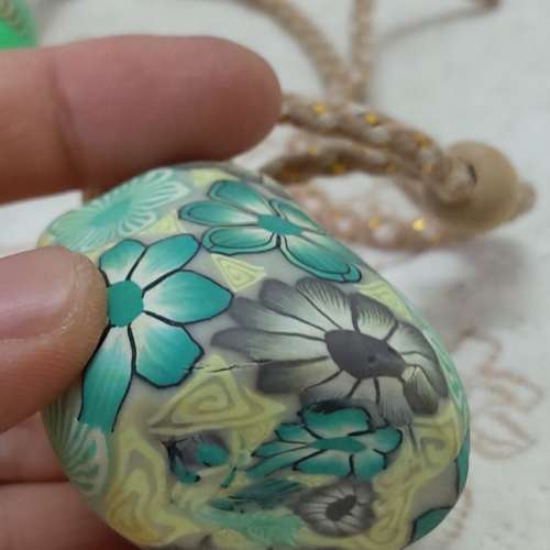 全新軟陶香薰汽車掛 香水瓶 汽車用品 車載空水瓶汽車飾品 軟陶香薰掛飾