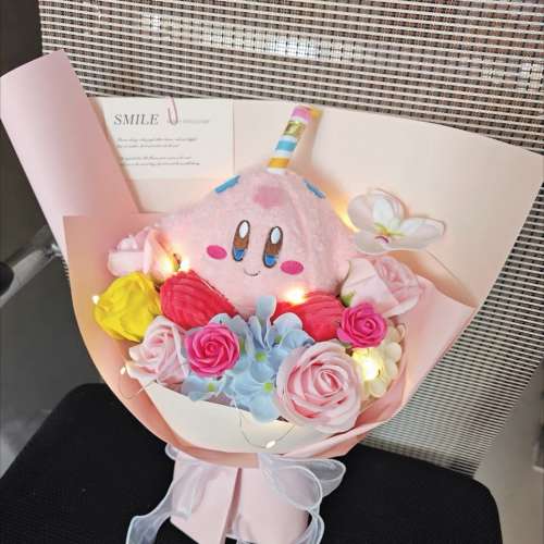 《獨家原創·專業花藝師主理》生日星之卡比花束 星之卡比公仔花束 生日花束 🌼 香...