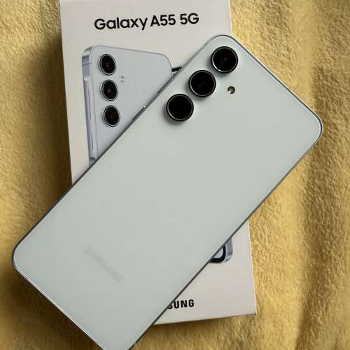 Samsung Galaxy A55 256gb 冰川藍 港行