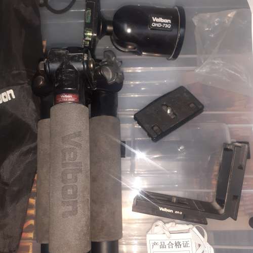 Velbon Ultra6600 QHD-73Q BR-Q Tripod 三腳架 雲台 L架