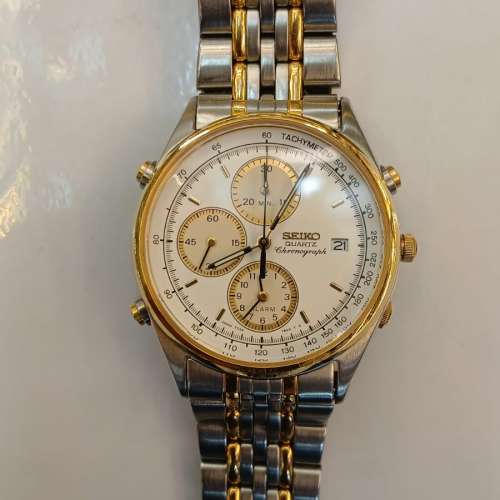 Super Elegant Vintage Seiko 7T32 Alarm Chrongraph