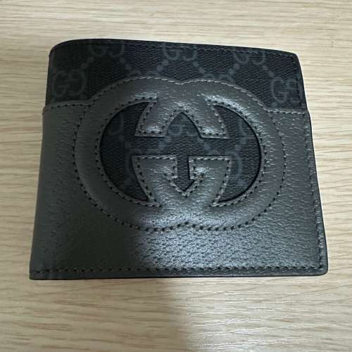 100% 全新未用過 - GUCCI 鏤空INTERLOCKING G 銀包 - 尖沙咀海港城 GUCCI 專門店購買