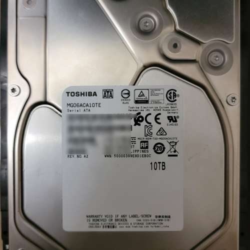 Toshiba 10TB WD 8TB 全正常
