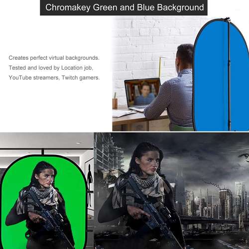 Selens Portable Chromakey Green Screen Background (130cm / 150cm，綠色背景板)