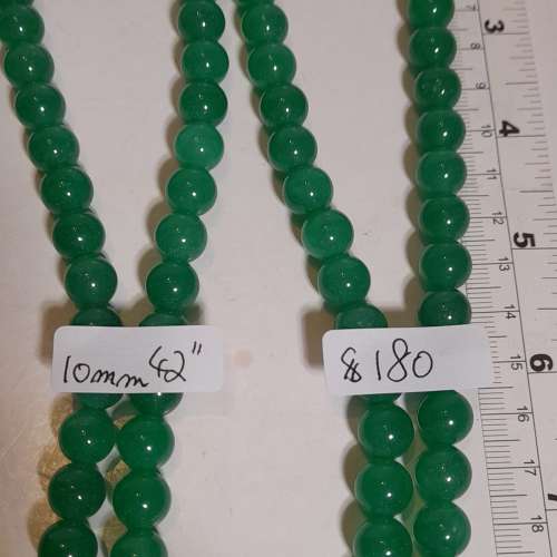 一手兩條馬來玉念珠108粒頸鏈,8mm34寸/10mm42寸，共售三百元，單條價錢如照片顯示...