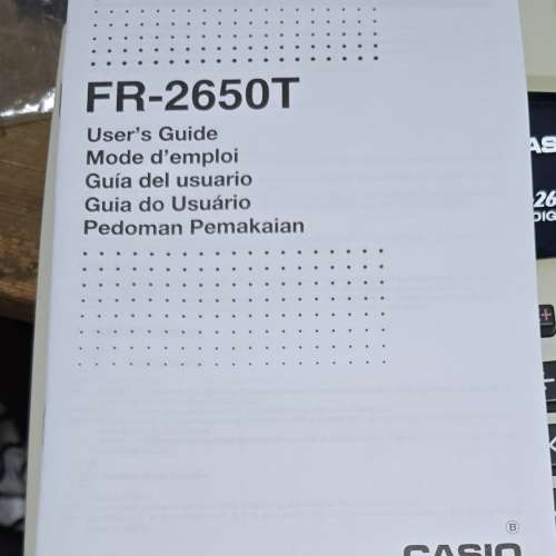 CASIO 計算機, 加數機, adding machine 可出紙,