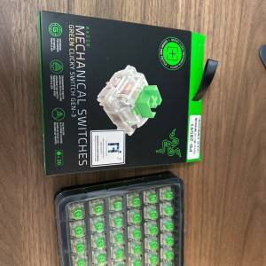 Razer第三代鍵盤綠軸switch
