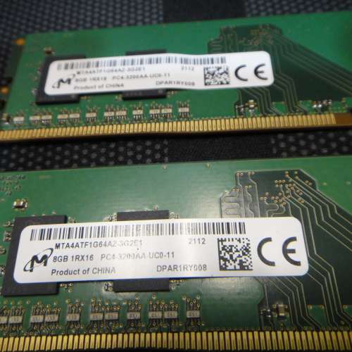 廠機 Desktop Ram 8GBx2 共16GB DDR4 3200