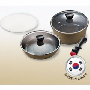 全新 德國寶 可拆式手柄易潔鑊煲 GERMAN POOL Detachable-Handle Pan & Pot Set KP...