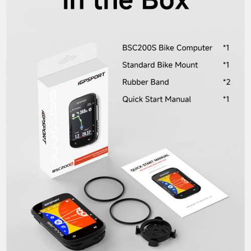 100%New iGPSPORT BSC200S Ultra-slim Color Screen Bike Computer